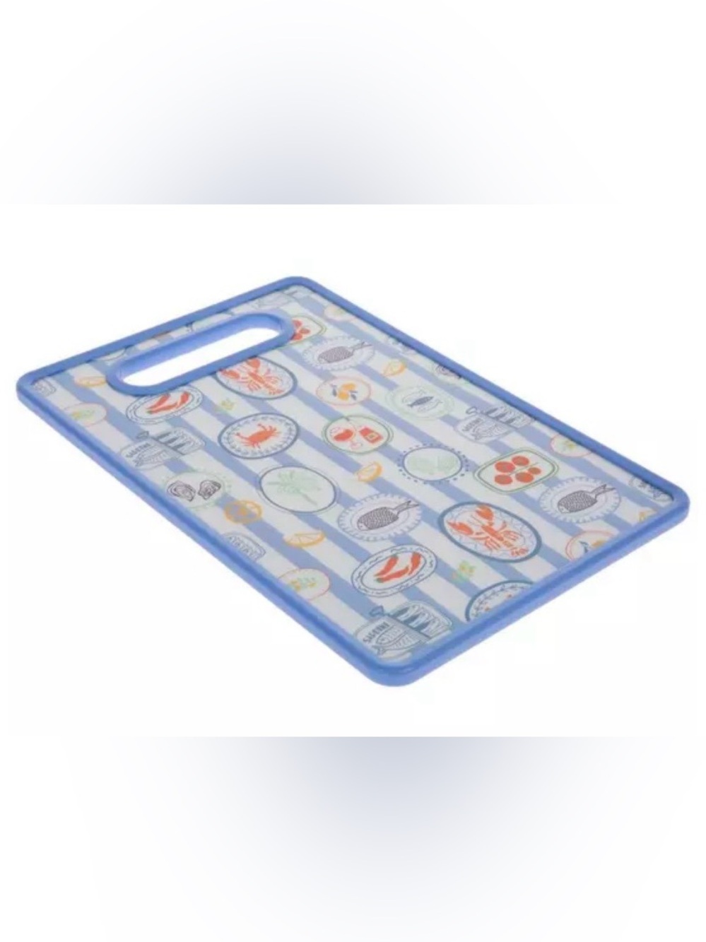 🆕Striped Seafood Pattern Cutting Board 🦞